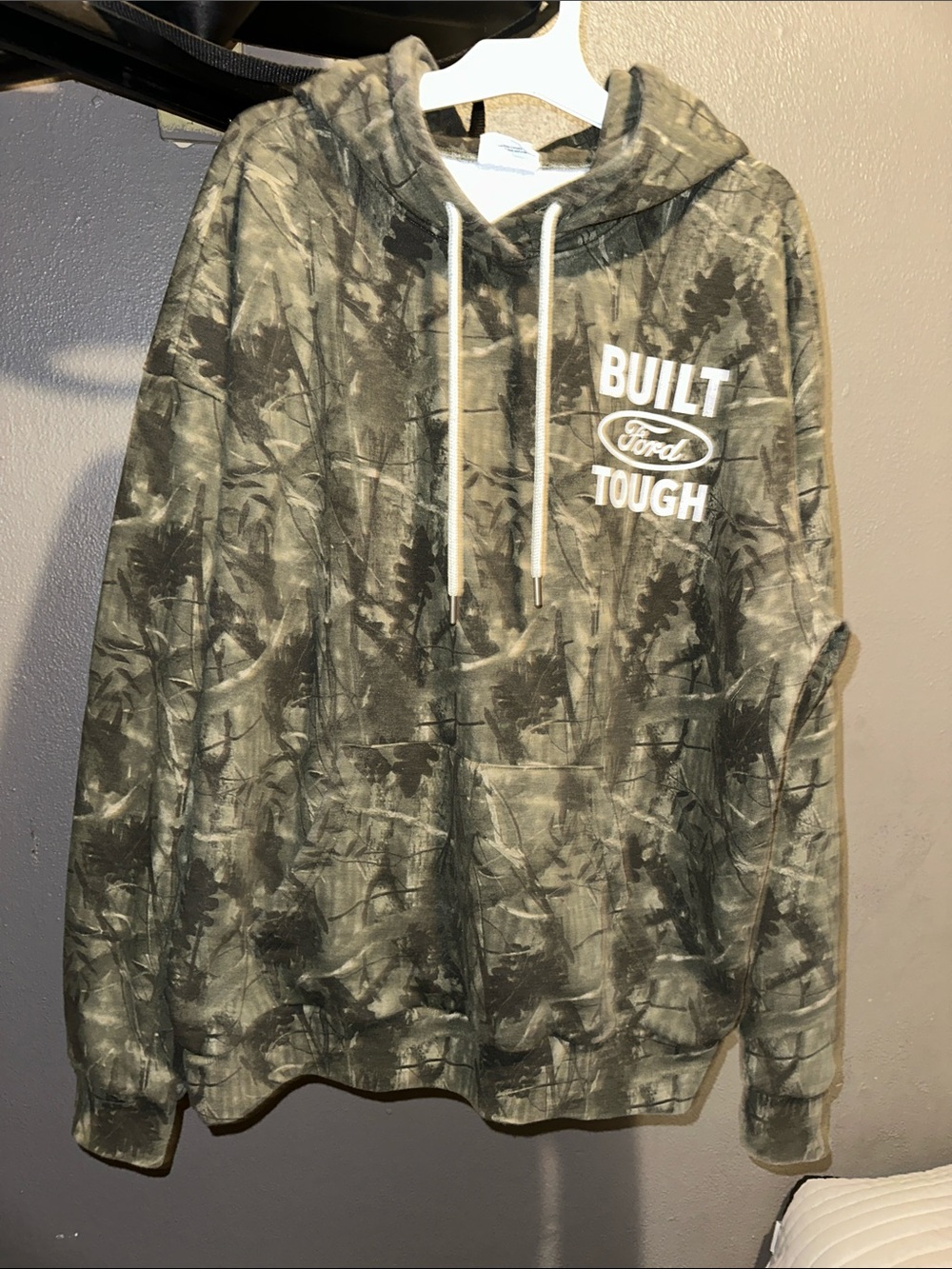 Ford Olive Camo Built Tough Pullover Hoodie